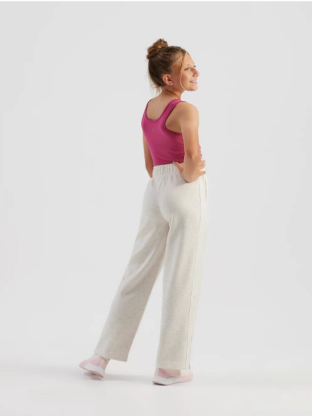 Freely Girls' Blakely Pants Oatmeal L NEW - Picture 8 of 9